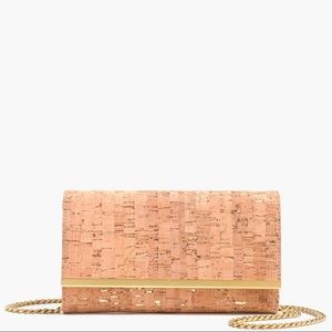 NWOT J.Crew Cork Clutch/ Purse